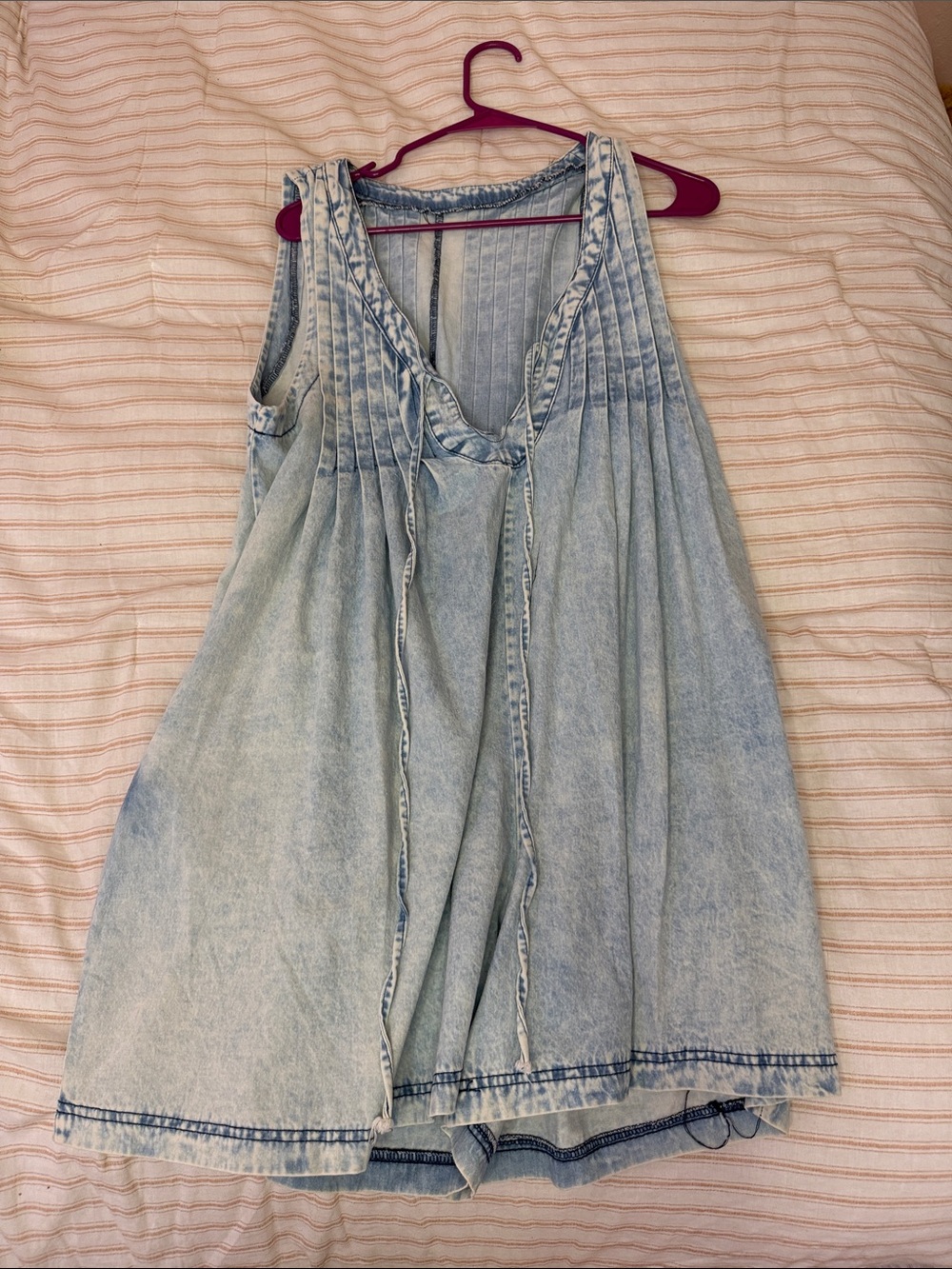 Light Wash Denim Romper